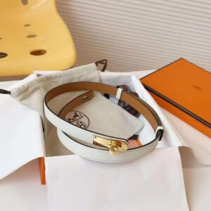 Hermes White Belt