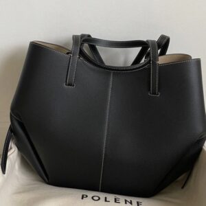 Polene  black white stitching Large