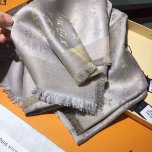LV Square Grey Scarf