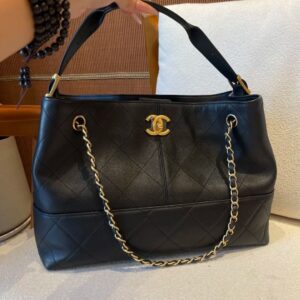 Chanel Black leather