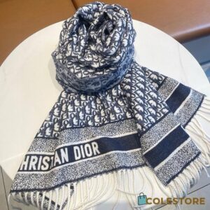Dior scarf navy monogram