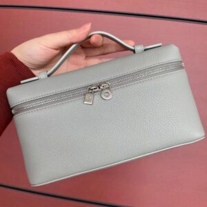 Loropiana gray genuine leather