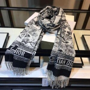 Dior scarf Black & cream
