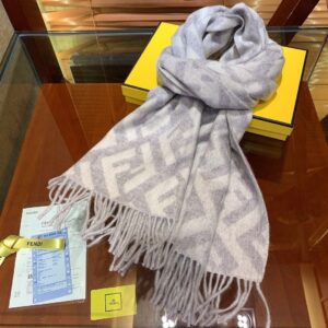 Fendi gray scarf
