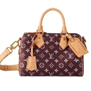 Louis Vuitton Speedy dark burgandy