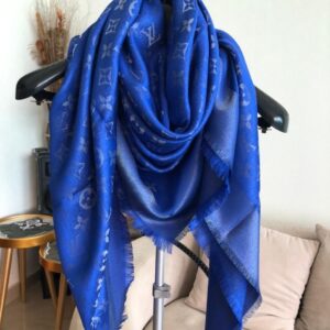 LV Scarf Square Blue
