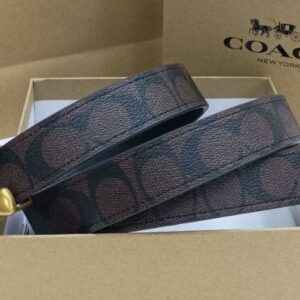 Coach belt monogram Brown