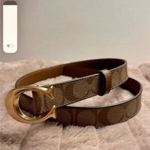 Coach belt monogram Beige