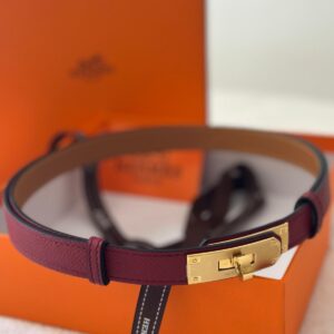 Hermes belt wine