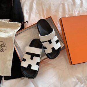 Hermes slipper white