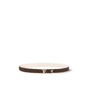Louis vuitton belt White with monogram