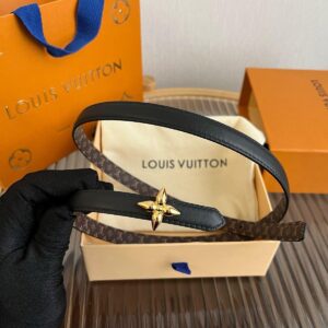 Louis vuitton belt Black with monogram